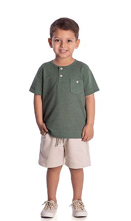 Conjunto Infantil Menino Arrumado Gola Padre