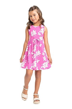 Vestido Infantil Feminino Bee Loop Floral