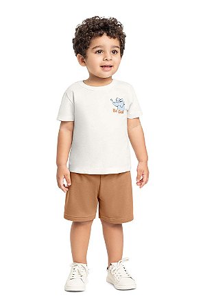 Conjunto Infantil Masculino Bermuda Molinha