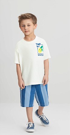 Conjunto Infantil Menino Bermuda e Camiseta
