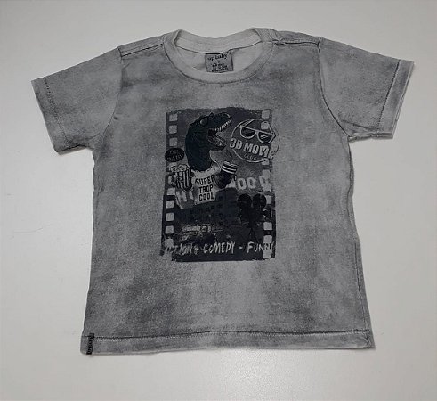 Camiseta Infantil Cinza Estampada da Up Baby