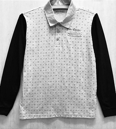 Camiseta Infantil Polo Mescla Estampada da Biogas