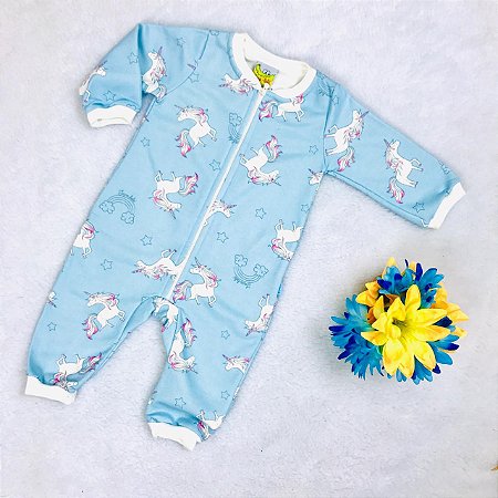 Macacão de Bebê Infantil de Unicórnio da Nini & Bambini