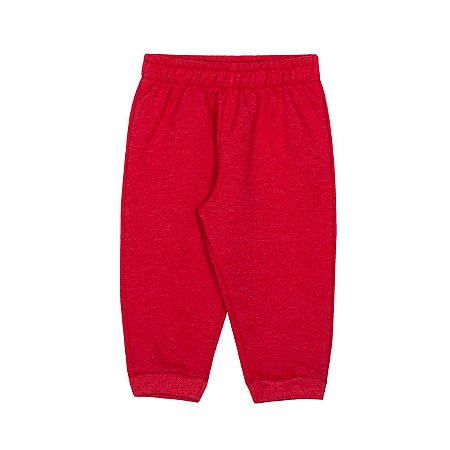 Calça Infantil de Moletom Lisa com Punho da Nini & Bambini