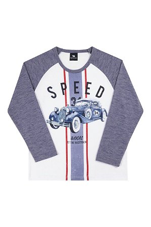 Camiseta Infantil com Estampa de Carrinho da Biogas