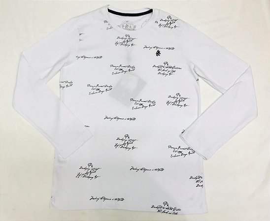 Camiseta Infantil Branca de Manga Longa da Colcci