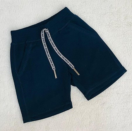 Bermuda Infantil Masculina Molecotton com Bolsos Um Mais Um