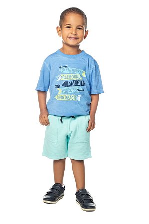 Conjunto Infantil Masculino Manga Curta Surf da Have Fun