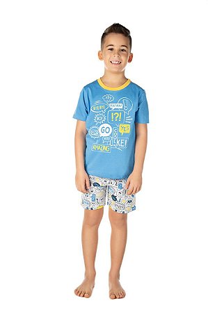 Pijama Infantil com Camiseta Estampada de Balões da Have Fun - Tipinhos  Moda Infantil e Juvenil