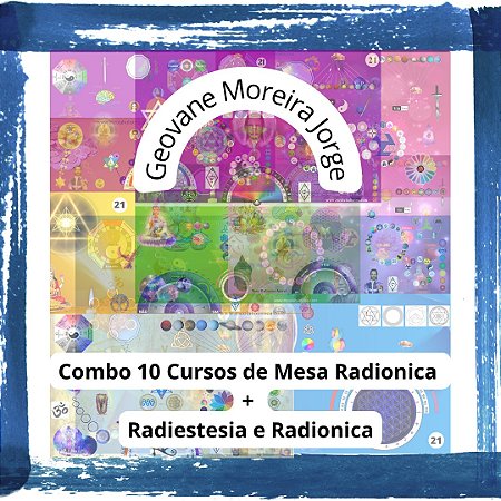 Combo de 10 Cursos de Mesa Radionica + Introdução à Radiestesia e Radionica