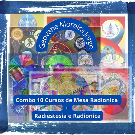 Curso EAD: Pacote com 11 Mesas Radionicas + Introdução à Radiestesia e Radionica