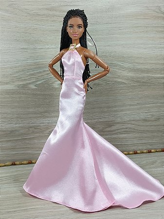 Longo básico rosa bebê - Barbie