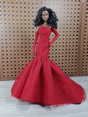 Vestido tule vermelho - Model Muse