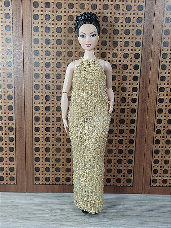 Vestido crochê com pedrarias - Curvy