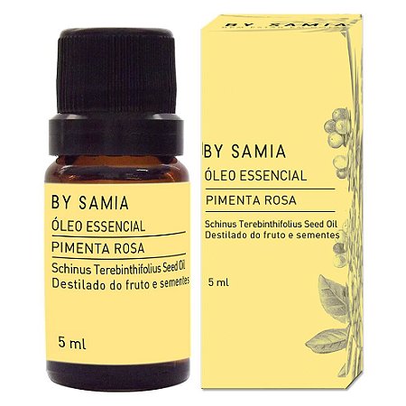 ÓLEO ESSENCIAL DE PIMENTA ROSA - 05 ML - Óleo essencial 100% puro da planta Schinus terebinthifolia