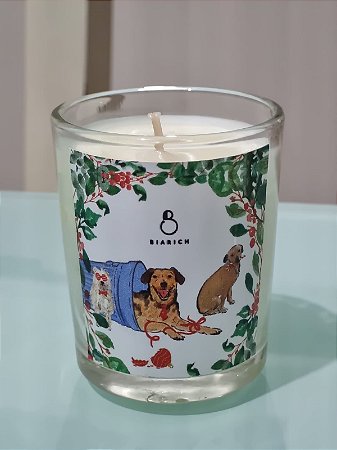 Vela perfumada avulsa Vira-Lata - Natal - LINHA PET