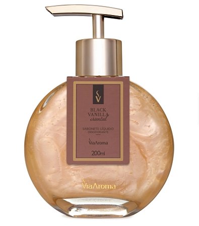 Sabonete Líquido Desodorante Black Vanilla - Via Aroma - 200ml