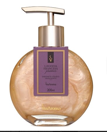 Sabonete Líquido Desodorante LAVANDA FRANCESA Via Aroma - 200ml