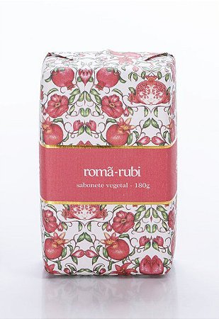 SABONETE VEGETAL ROMÃ-RUBI - 180G