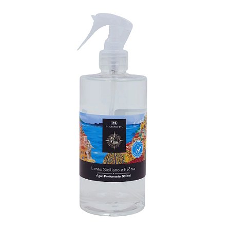 Água perfumada Limão Siciliano e Peônia com óleo essencial - 500ml