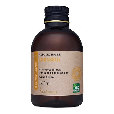 Óleo Vegetal de Girassol Via Aroma - 120 ml