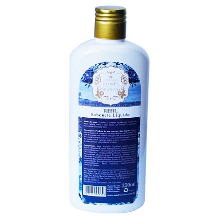 REFIL SABONETE LIQUIDO FLORES BRANCAS - 250ML