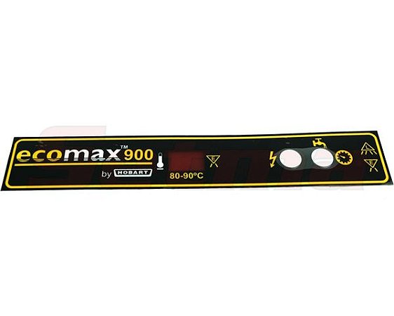 Etiqueta do painel de comando - Ecomax 900