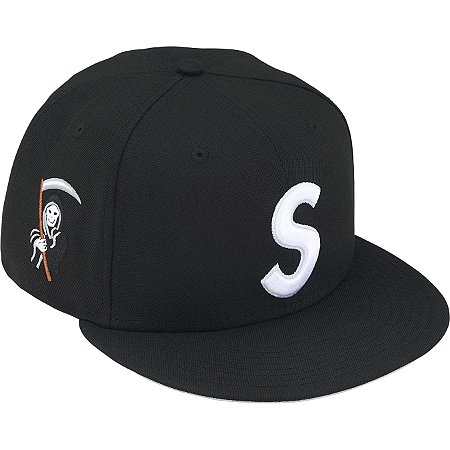 SUPREME x NEW ERA - REAPER S LOGO 7 1/4 Black