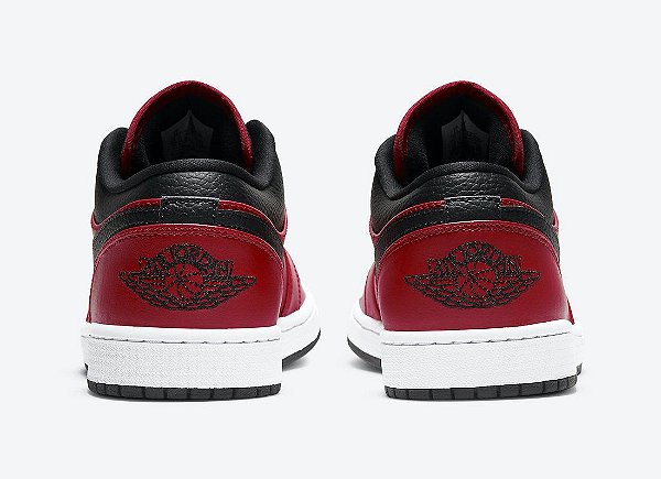 NIKE AIR JORDAN 1 LOW - Gym Red Black - UNBOX