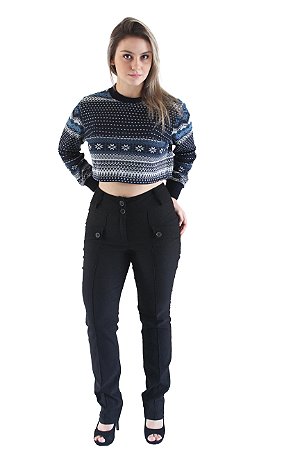 cropped moletom manga longa