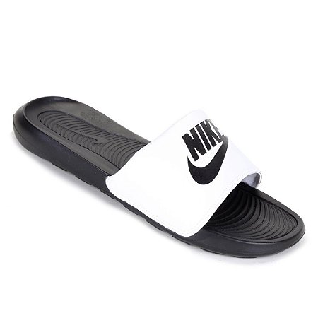 Chinelo Nike Slide Victori One Preto/Branco Masculino