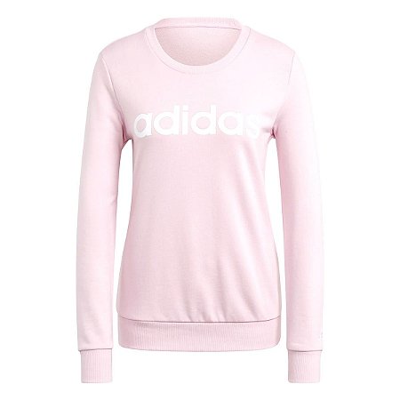 Blusão Adidas Essential Linear Rosa Claro Feminino