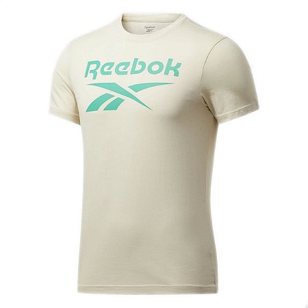 Camiseta Reebok Big Logo Ri Bege Masculino