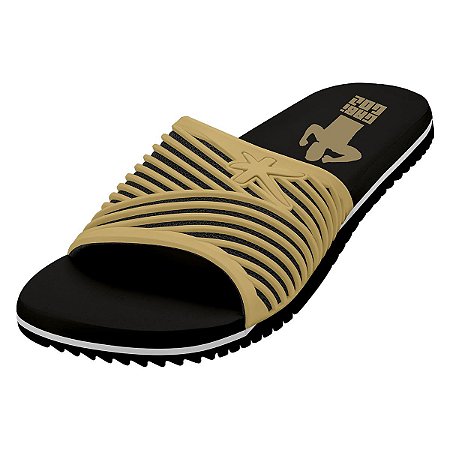 Sandália Kenner Slide Gabigol Preto/Amarelo Masculino