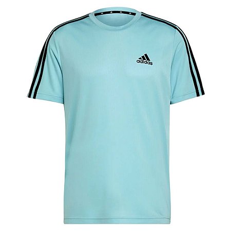 Camiseta Adidas D2m 3s Azul Masculino
