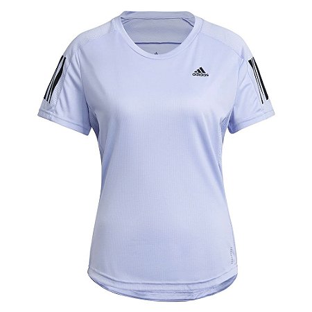 Camiseta Adidas Own The Run Lilás Feminino