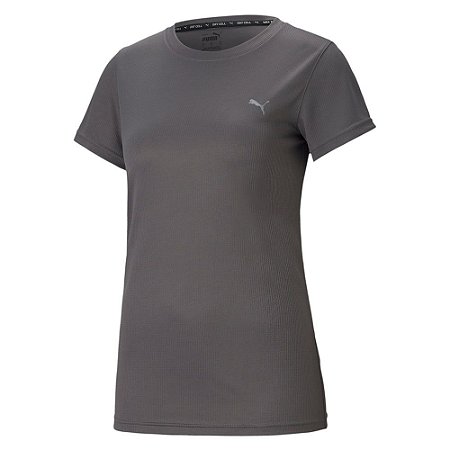 Camiseta Puma Performance Cinza Escuro Feminino