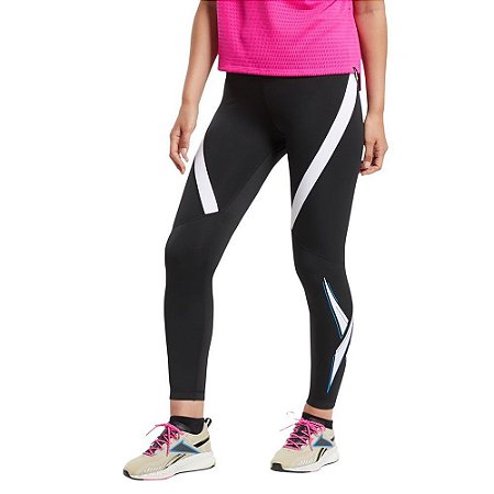 Calça Legging Reebok Wor Vector Logo Tight Preto Feminino