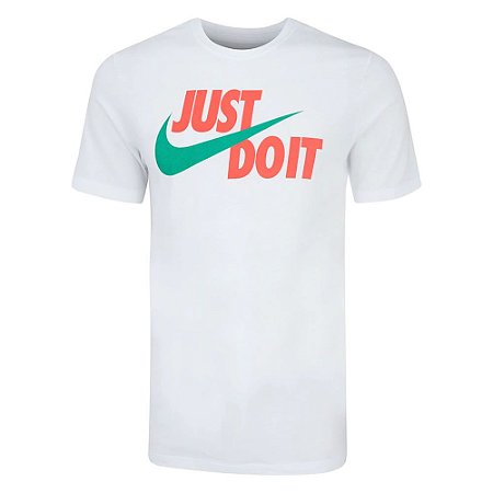 Camiseta Nike Just Do It Swoosh Branco Masculino