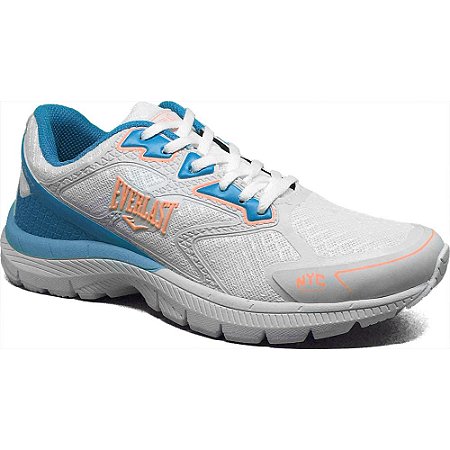 Tenis Everlast Movement Branco/Azul Feminino