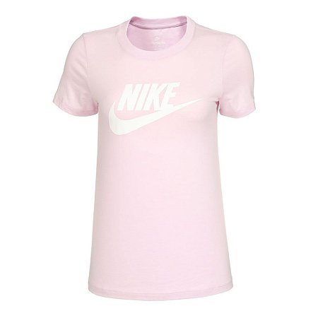 Camiseta Nike Essential Icon Ftra Rosa Feminino