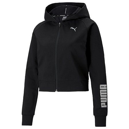 Jaqueta Puma Rtg Full Zip Feminino Preto