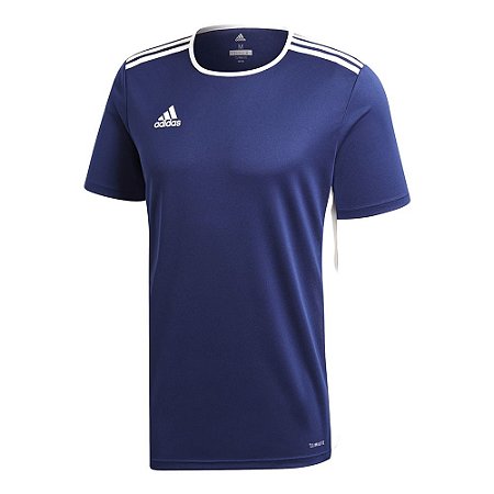 Camiseta Adidas Entrada 18 Azul Marinho Masculino