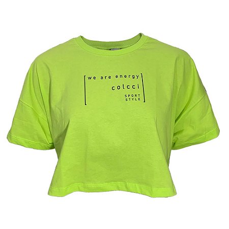 Camiseta Colcci Energy Sport Feminino Verde Claro
