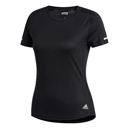 Camiseta Adidas Run It Feminino Preto