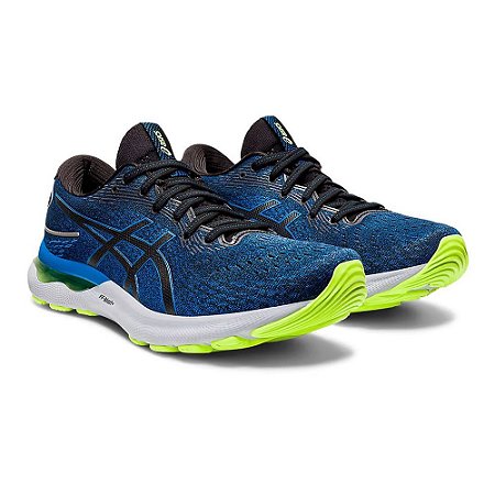 Tenis Asics Gel Nimbus 24 Running Azul e Preto Masculino