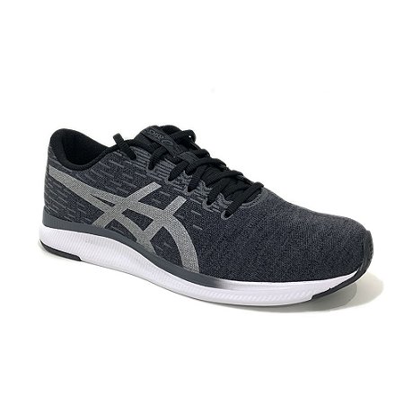 Tenis Asics Streetwise Running Preto e Prata Masculino