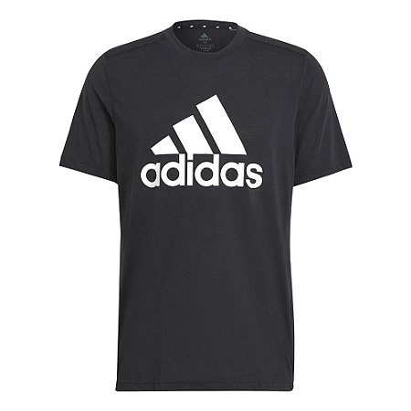 Camiseta Adidas D2M Logo Feelready Preto Masculino