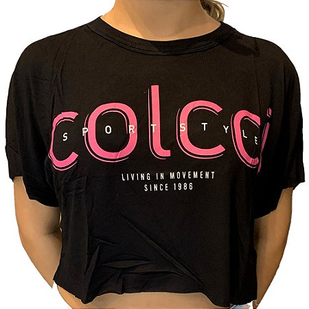 Camiseta Colcci Estampado Training Feminino Preto