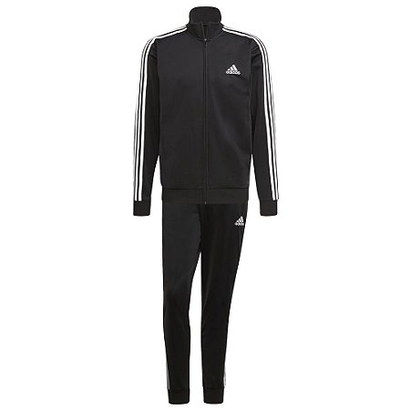 Agasalho Adidas 3Stripes Training Preto e Branco Masculino